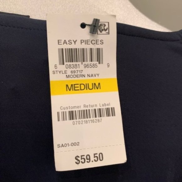 Alfani Womens Asymmetical Cut-Out Shoulders DRESS - Picture 4 of 4